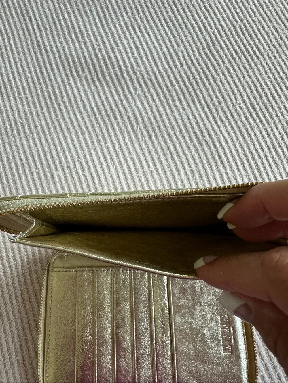 MZ Wallace passport organizer wallet Champagne Candy never actually used stored